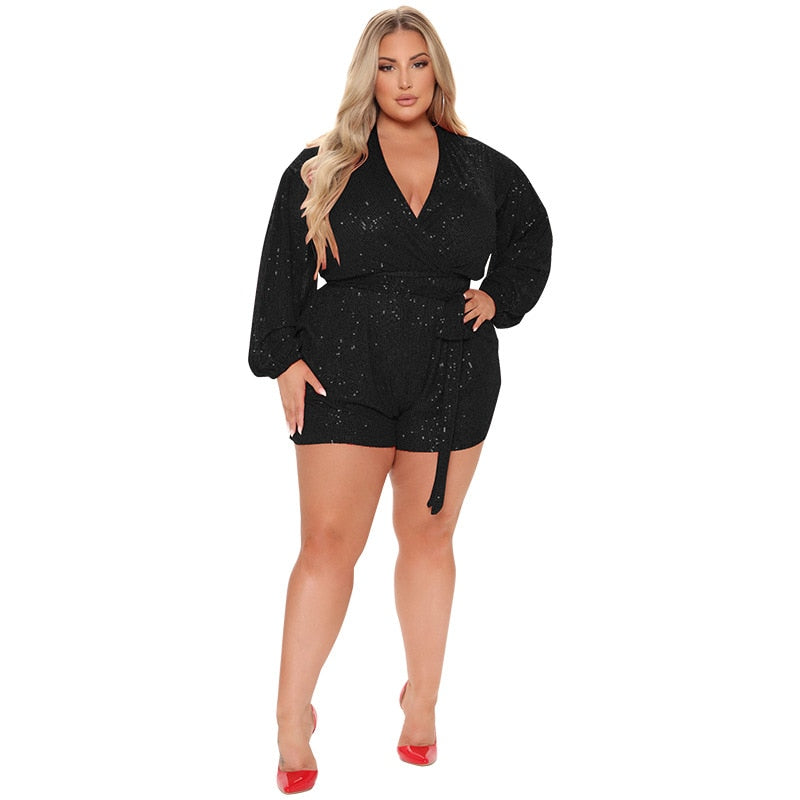 Sequin Jumpsuits Plus Size