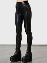 Sleek Glossy High Waist PVC Leggings