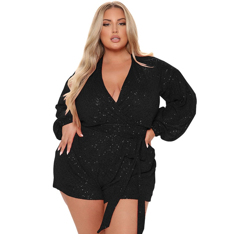 Sequin Jumpsuits Plus Size