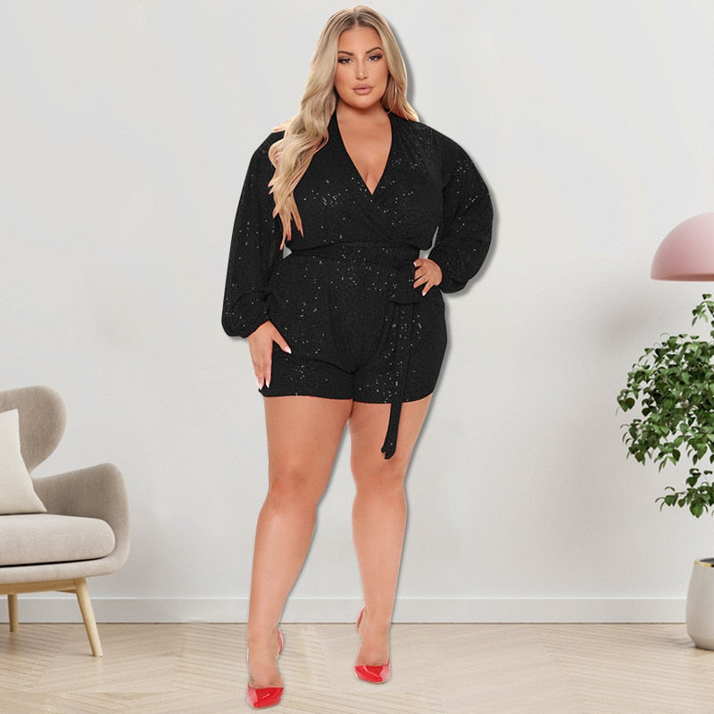 Sequin Jumpsuits Plus Size