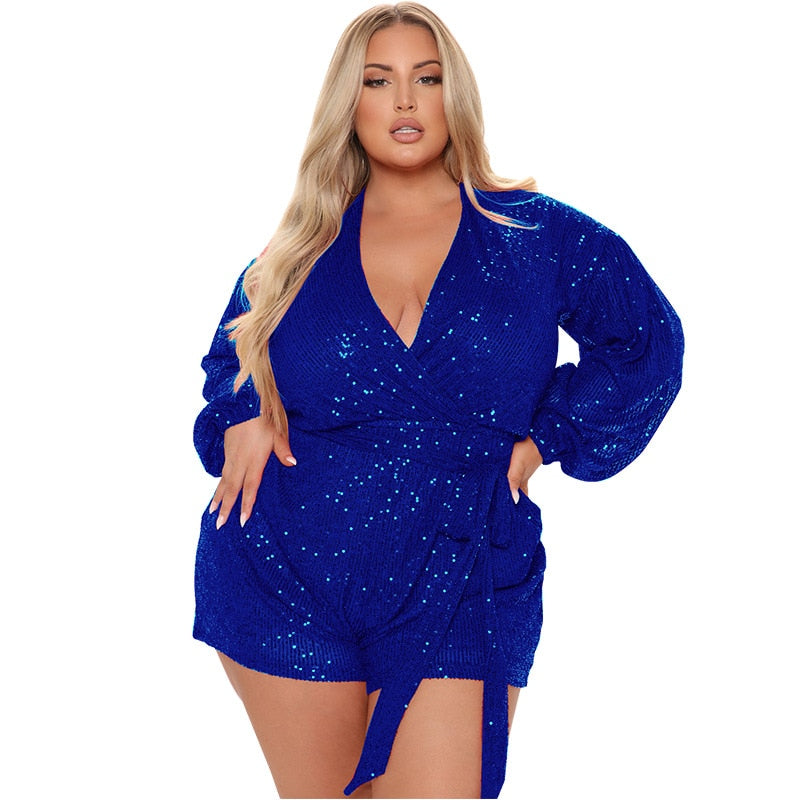 Sequin Jumpsuits Plus Size