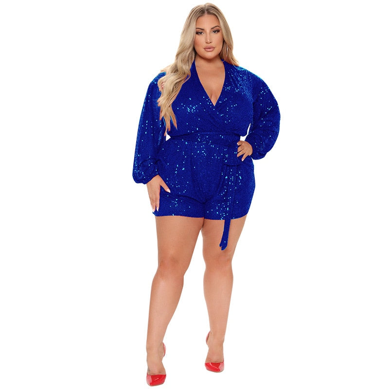 Sequin Jumpsuits Plus Size