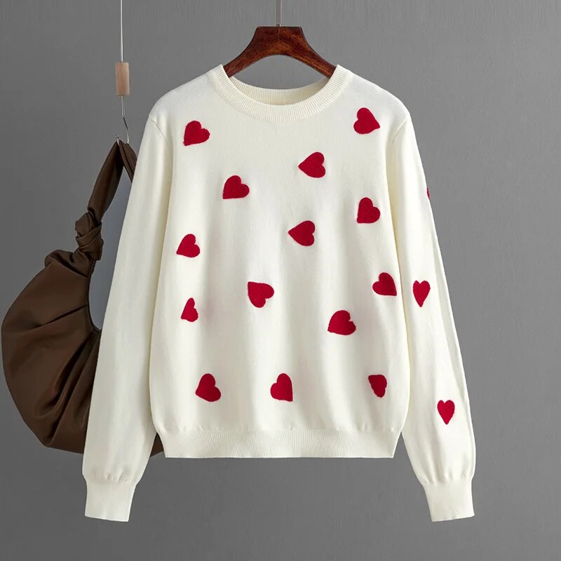 Chic Embroidered Knit Sweater