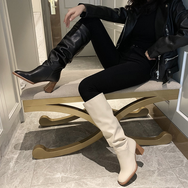 2023 Women Leather Boots