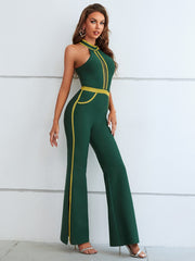 Chic Celebrity Glitter Bandage Jumpsuit