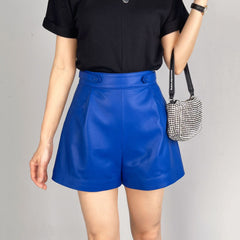 Chic Shorts Genuine Leather