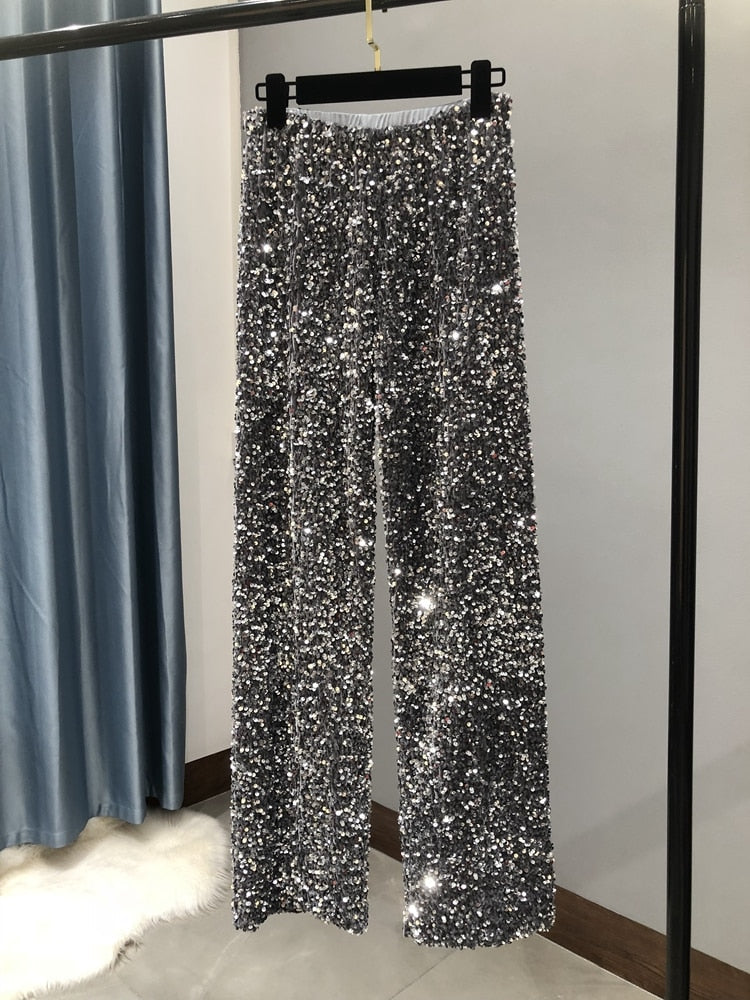 Sequin Pants Korean Style