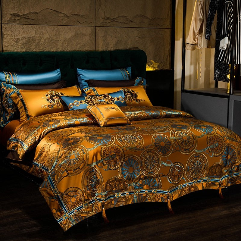 Chic Luxury Jacquard Bedding Set