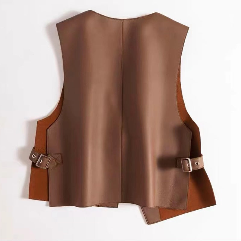 Chic Genuine Leather Vest