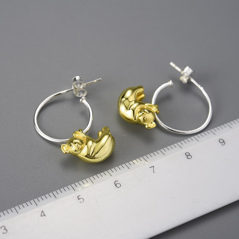 Round Hoop Earrings