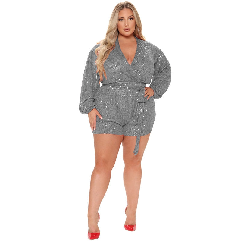 Sequin Jumpsuits Plus Size