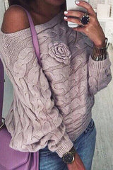 Ticket to Cozy Rose Knit Sweater - 2 Colors