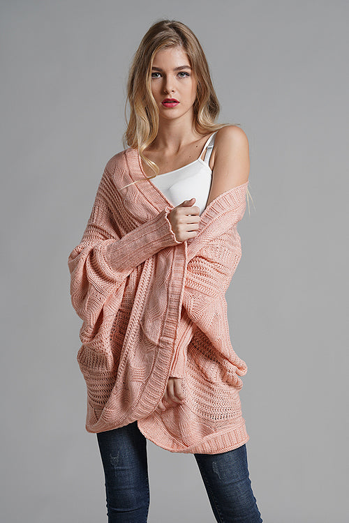 Winchester Pink Knit Cardigan Sweater