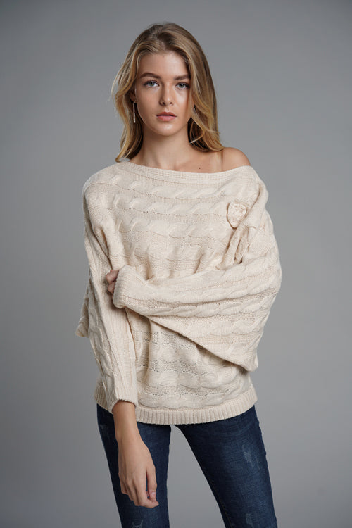 Ticket to Cozy Rose Knit Sweater - 2 Colors