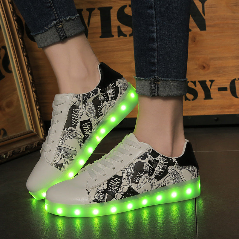 Glowing Graffiti Shoes