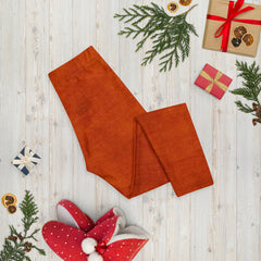 Burnt-orange Capri Leggings