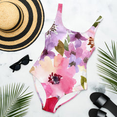 Beautiful Floral One-Piece Swimsuit