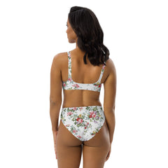 Floral Recycled high-waisted bikini