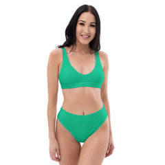Mint Recycled high-waisted bikini