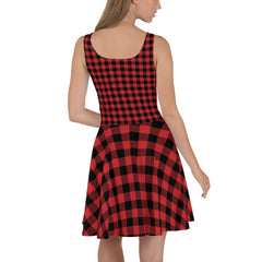 Buffalo-Plaid Skater Dress