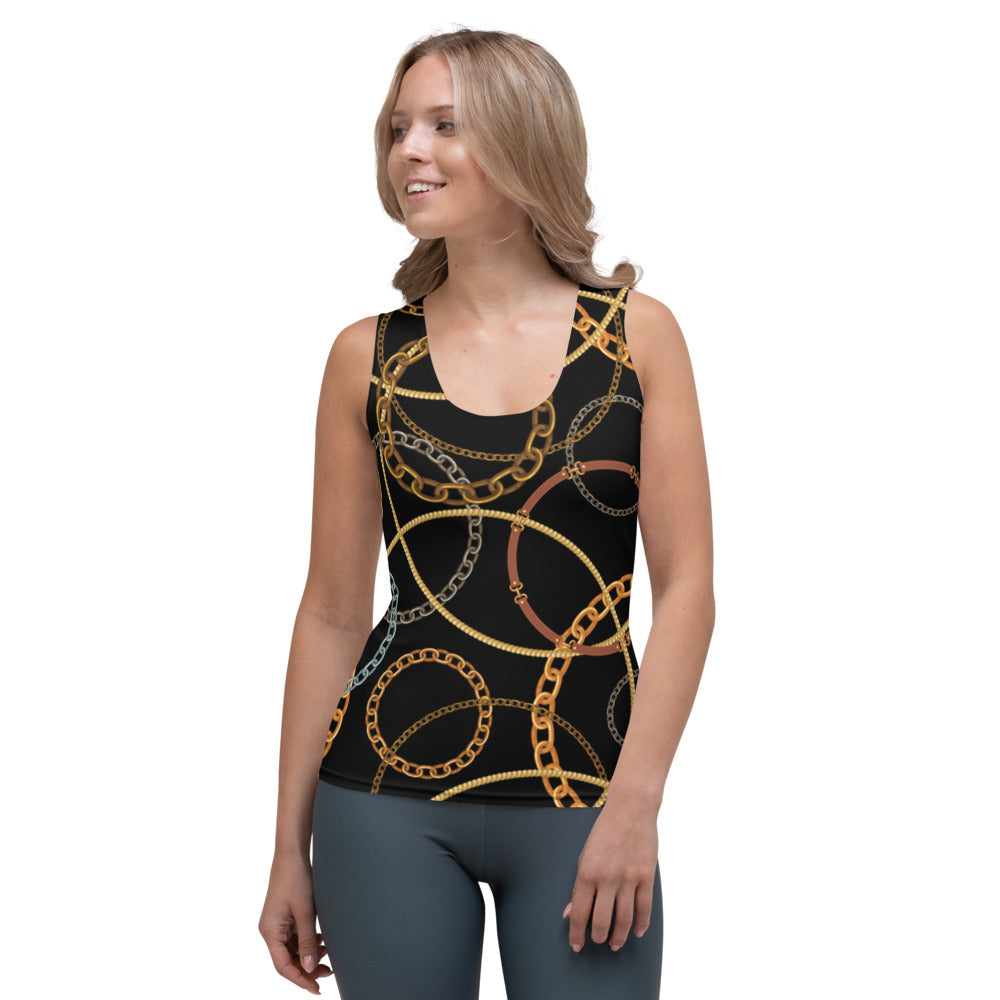 Chains Sublimation Cut & Sew Tank Top