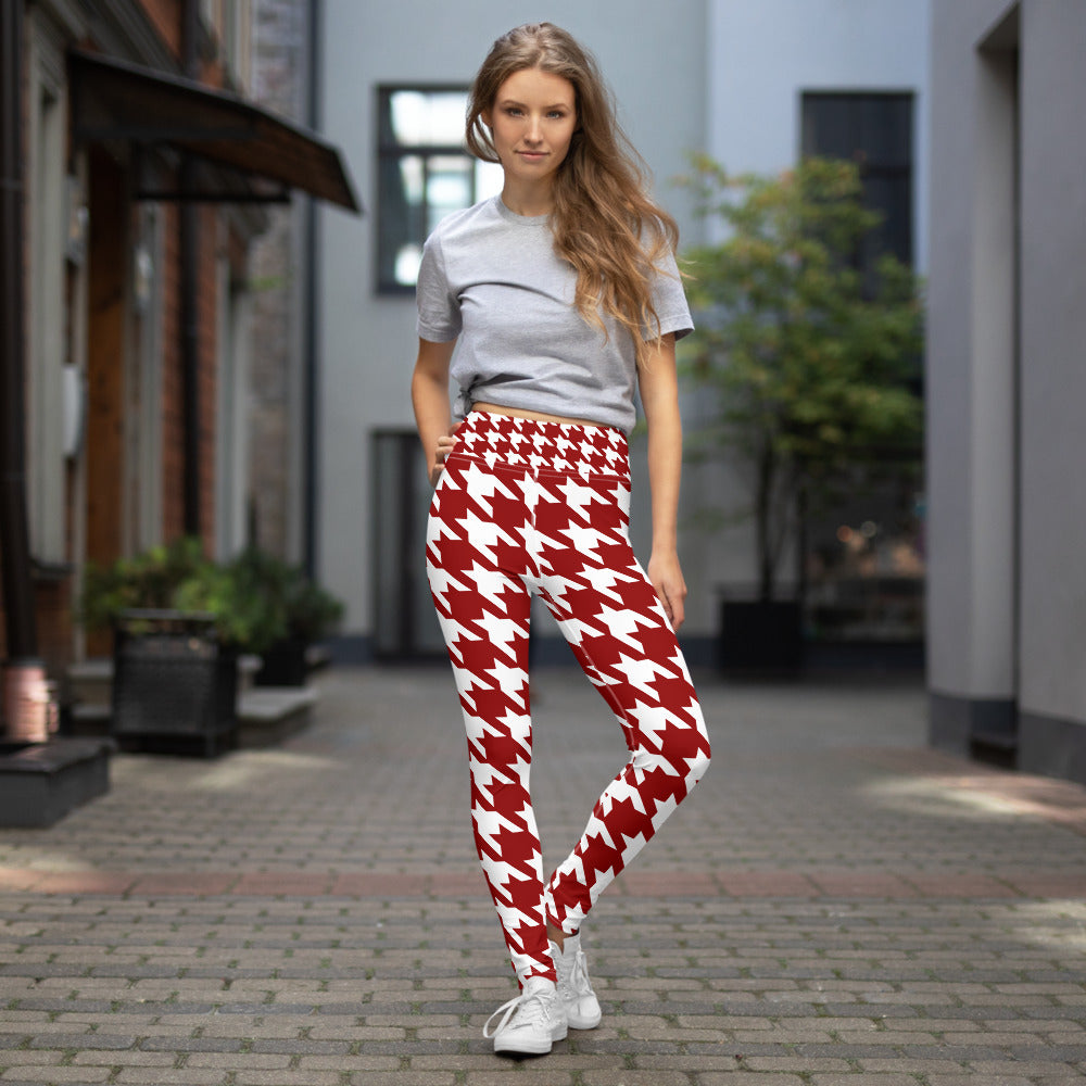 Houndstooth Yoga Leggings