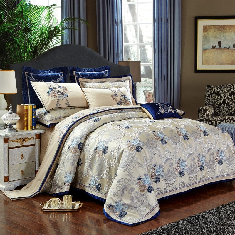 4/6/10Pcs Luxury Royal Bedding Set