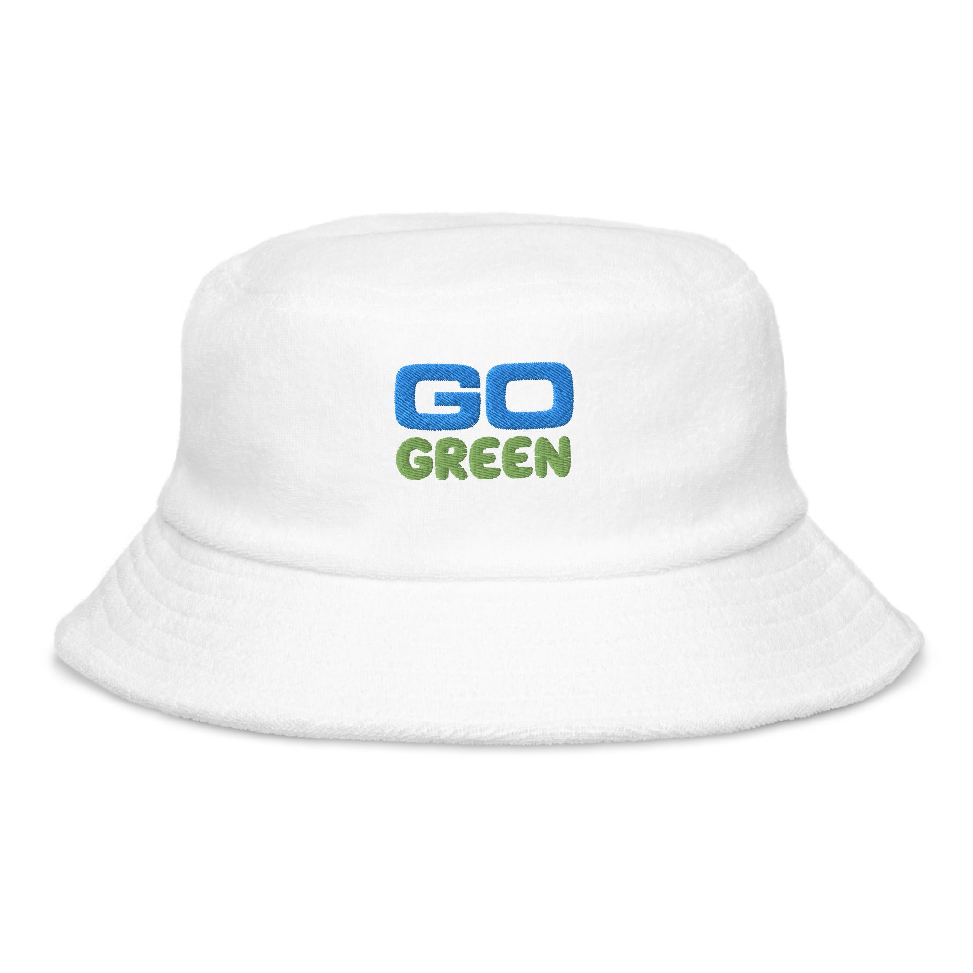 Go Green Terry cloth bucket hat