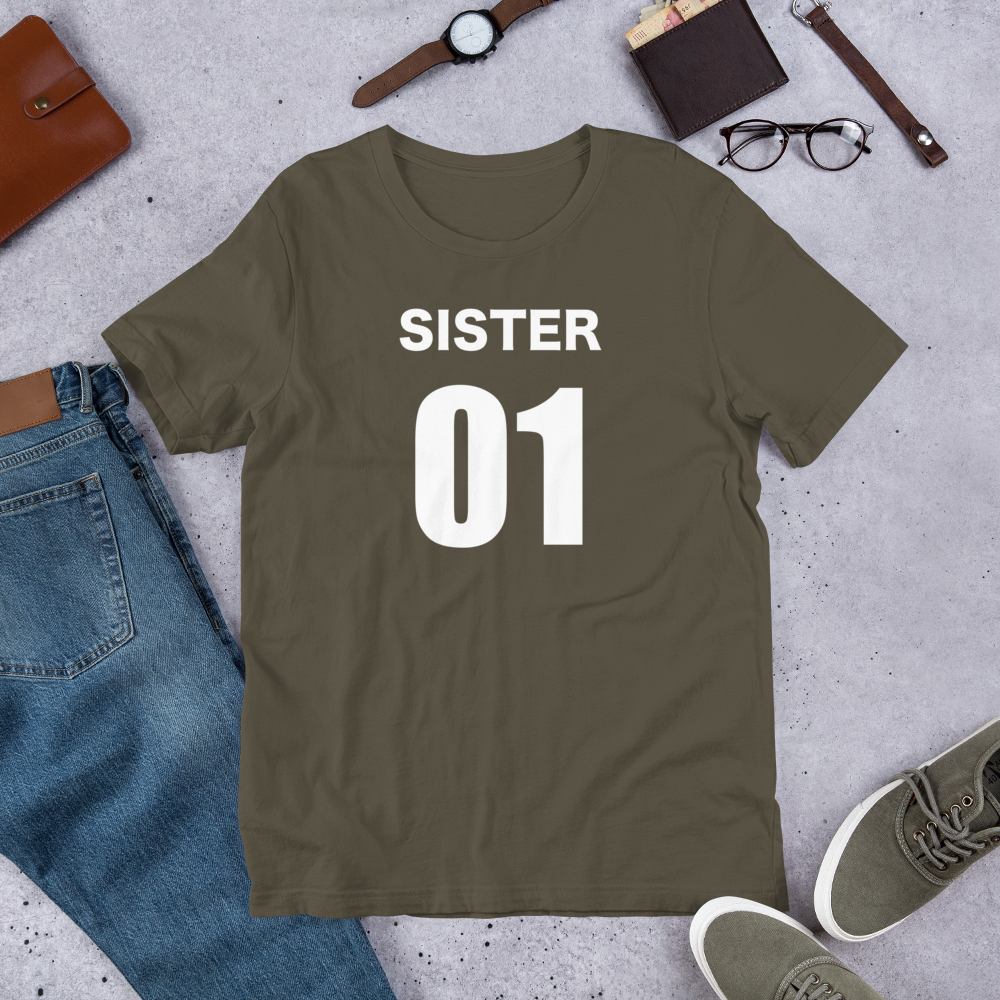 Best Friends Sister 01 sister 02 Short-Sleeve Unisex T-Shirt