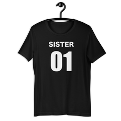 Best Friends Sister 01 sister 02 Short-Sleeve Unisex T-Shirt