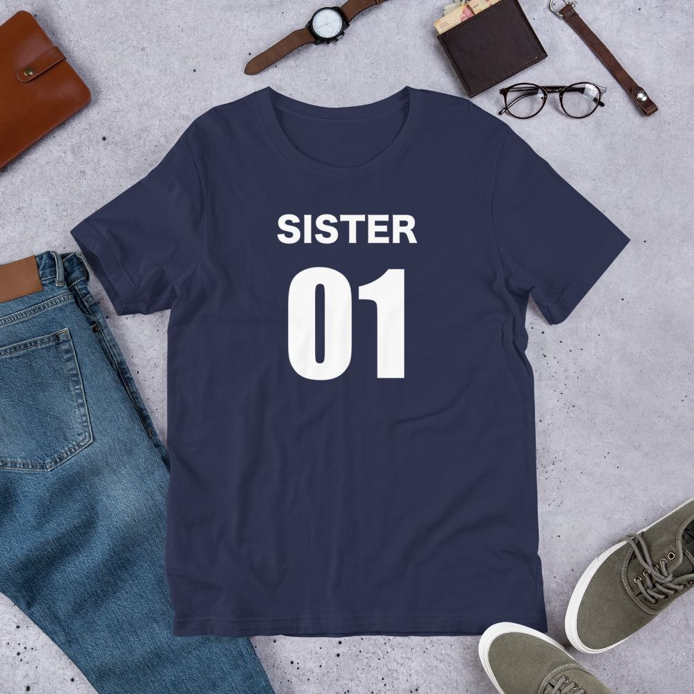 Best Friends Sister 01 sister 02 Short-Sleeve Unisex T-Shirt