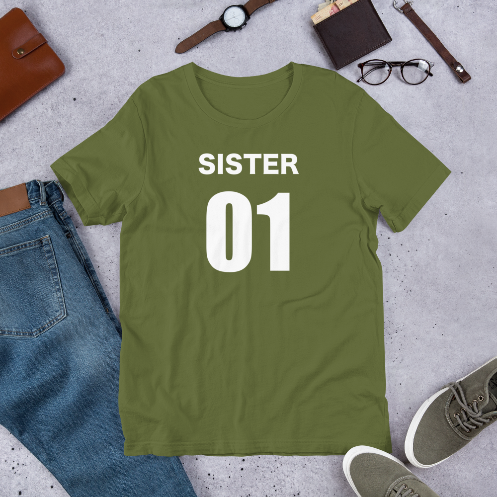 Best Friends Sister 01 sister 02 Short-Sleeve Unisex T-Shirt