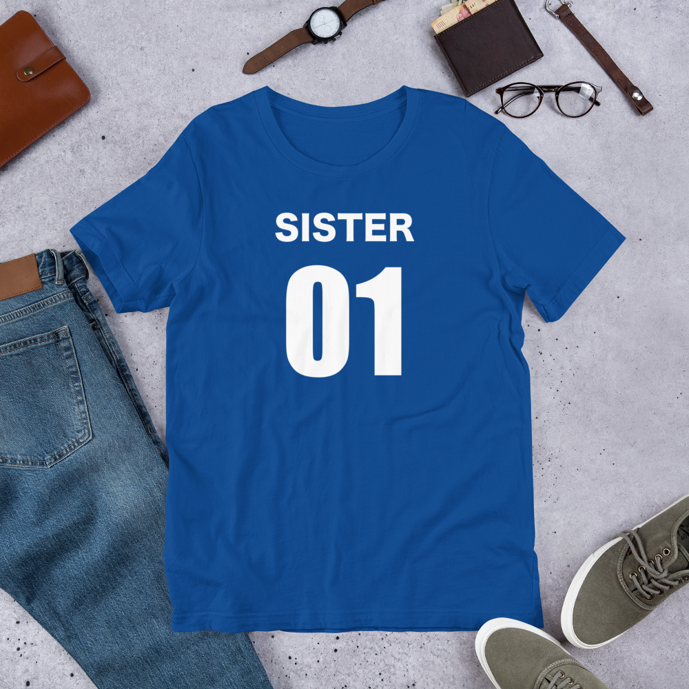 Best Friends Sister 01 sister 02 Short-Sleeve Unisex T-Shirt