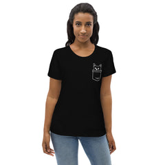 Pocket Cat Women's fitted eco tee