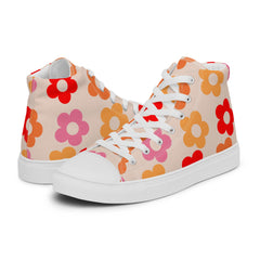 Retro Womens high top canvas shoes