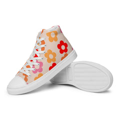 Retro Womens high top canvas shoes