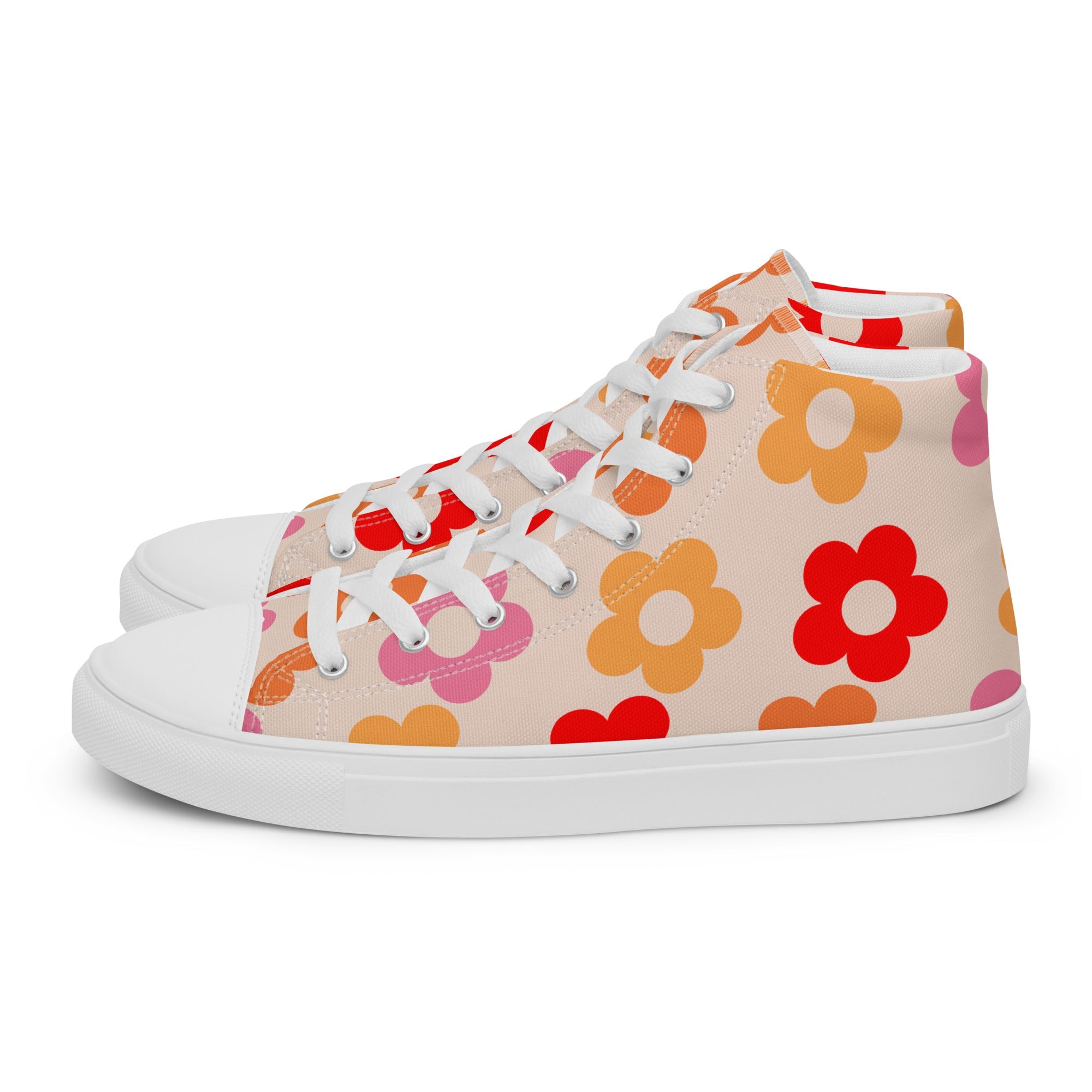 Retro Womens high top canvas shoes