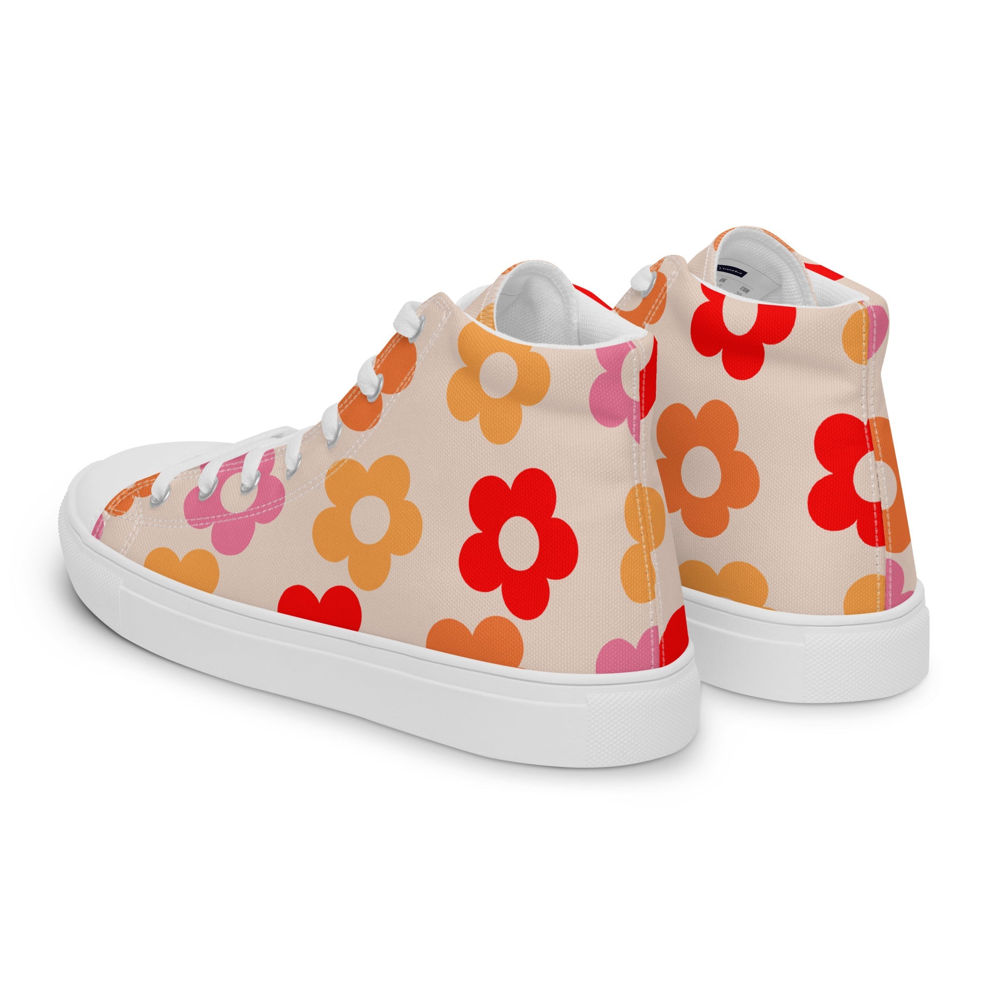 Retro Womens high top canvas shoes