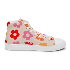 Retro Womens high top canvas shoes