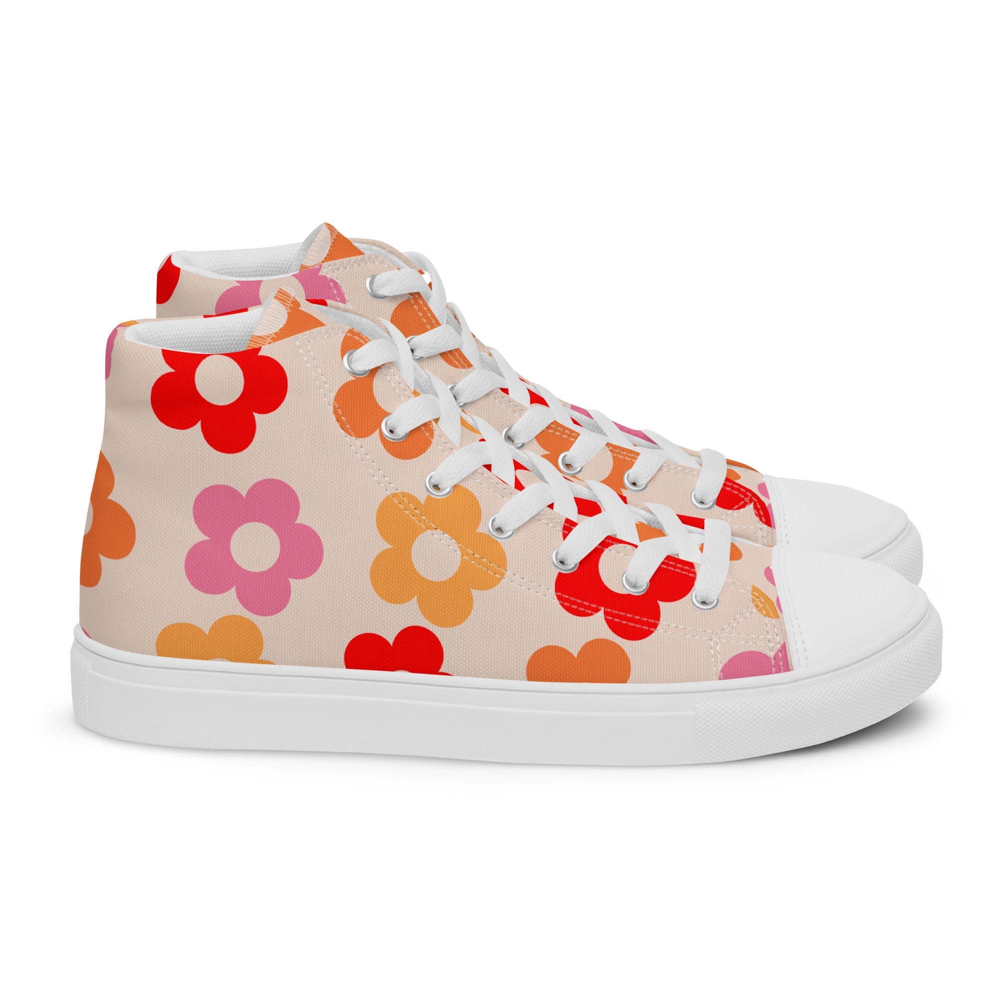 Retro Womens high top canvas shoes